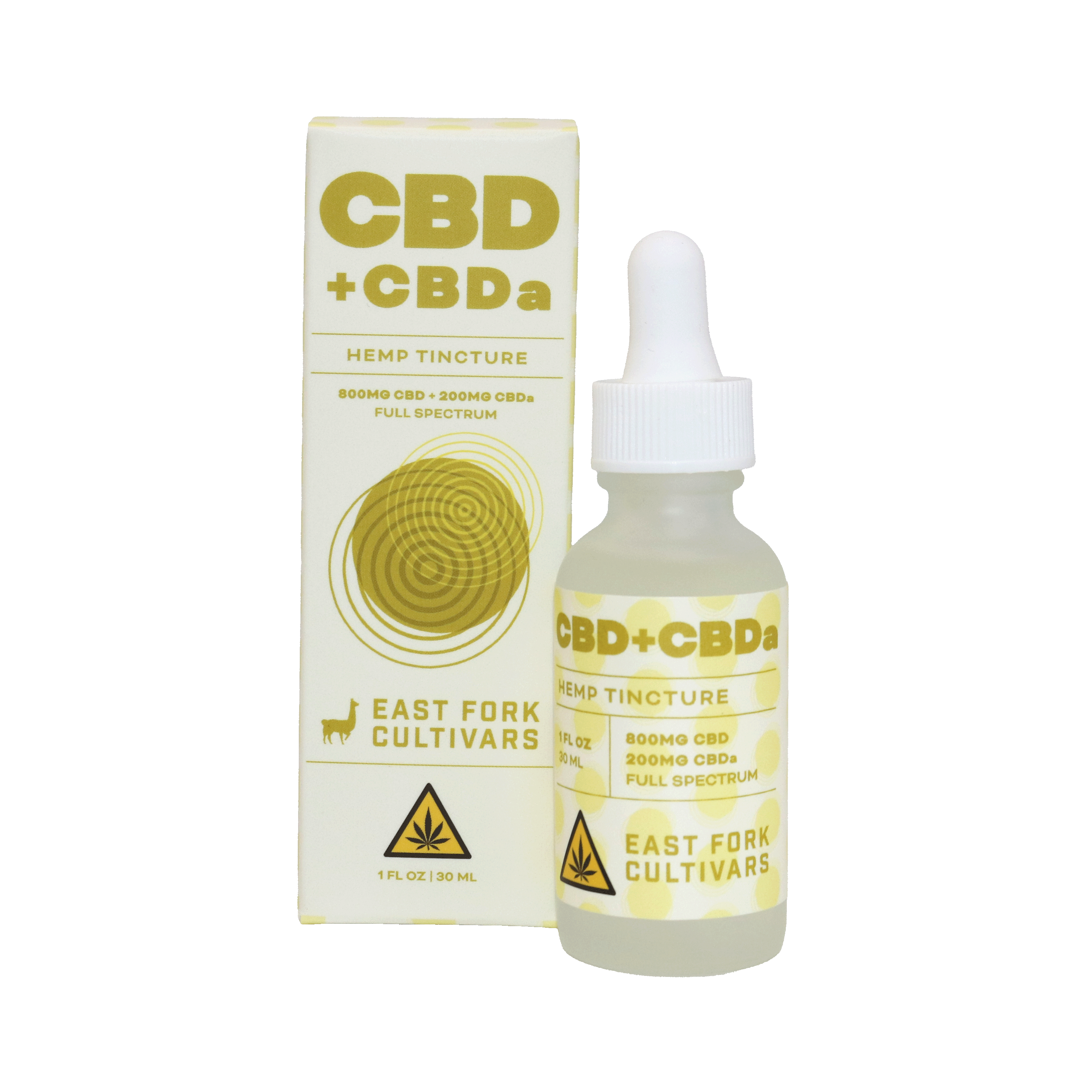 CBDa Tincture • 800mg CBD + 200mg CBDa • Full Spectrum