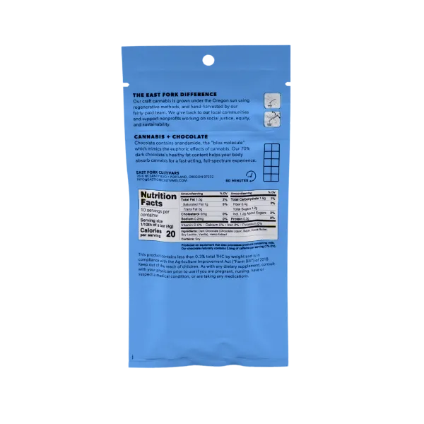 Peak Sour Pineapple Hemp CBD Full-Spectrum Chocolate Bar. Part of our Cultivars Series, this bar is made with full-spectrum extract from our flagship Blue Orchid variety, and is rich in terpenes and minor cannabinoids. Made by hand by our team in our Portland kitchen, this delicious and potent chocolate bar features a 20:1 CBD-to-THC ratio infused in 70% premium dark chocolate.