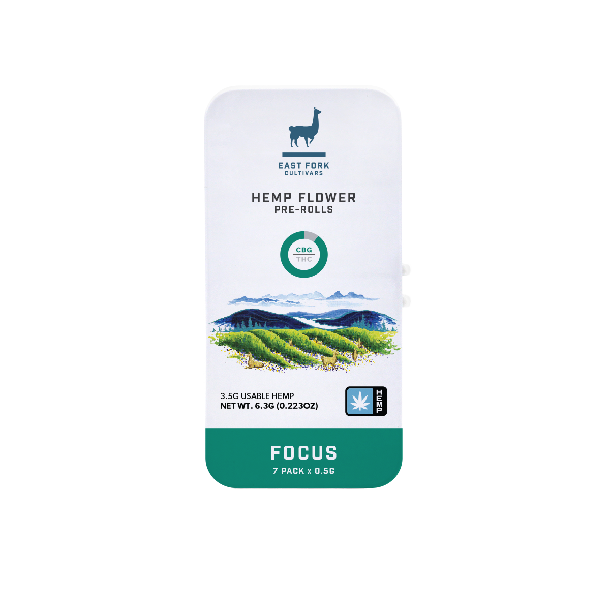 Focus Hemp Flower Pre-rolls • 7-pack
