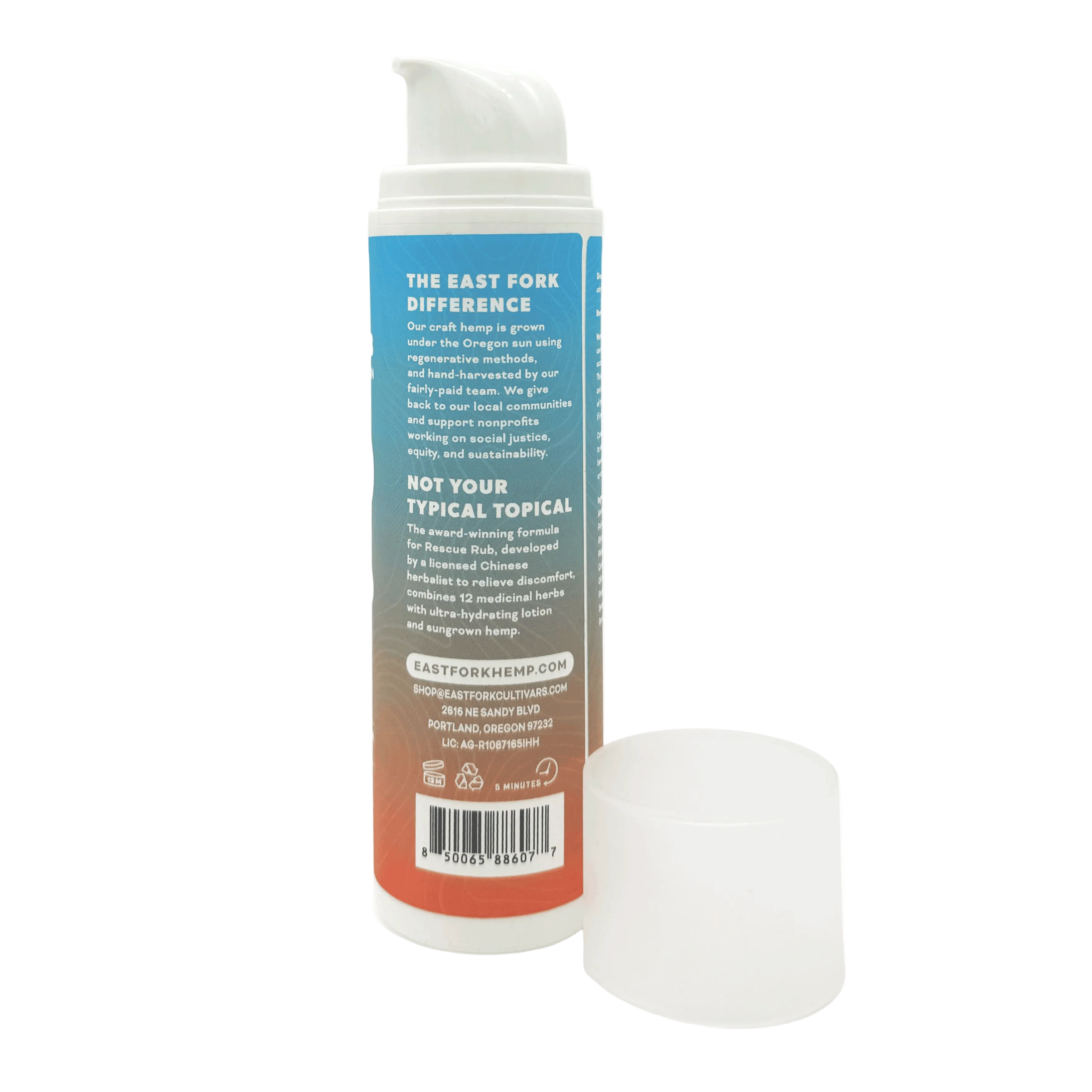 Rescue Rub Extra Strength Lotion •  1500mg CBD + 500mg CBG • Broad Spectrum