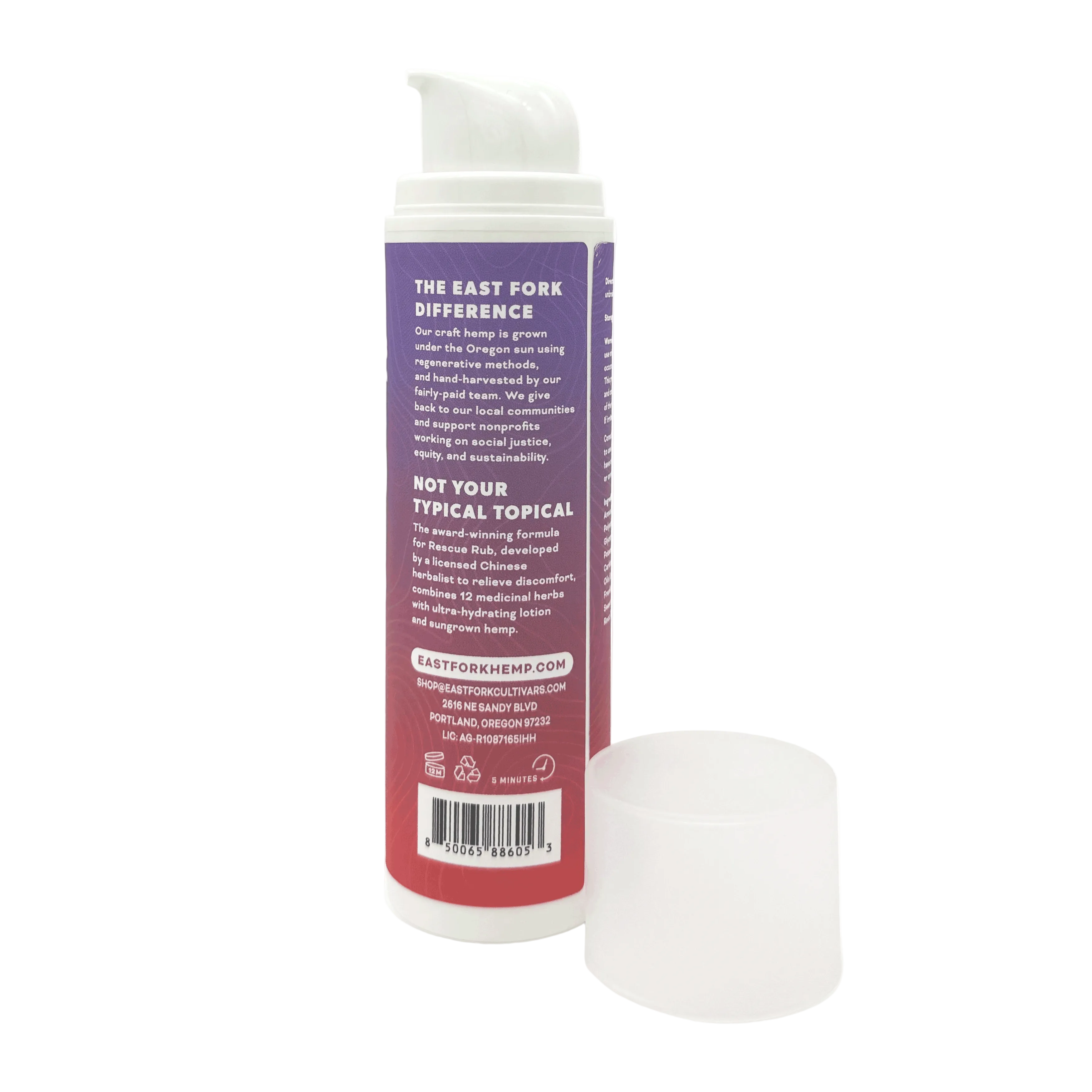Rescue Rub Extra Strength Lotion •  1500mg CBD + 500mg CBG • Full Spectrum